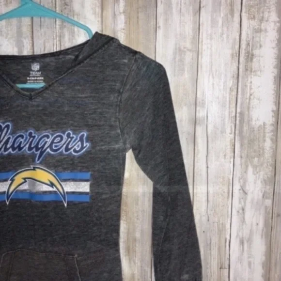 NWT Kids LA Chargers Hooded Tee - Picture 3 of 5